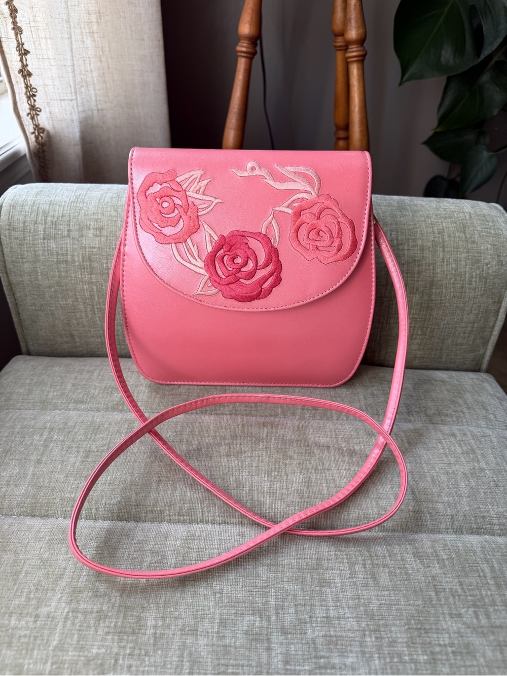 Vintage J.Renee Pink Rose Purse